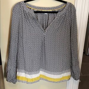 Blouse with geometric detail